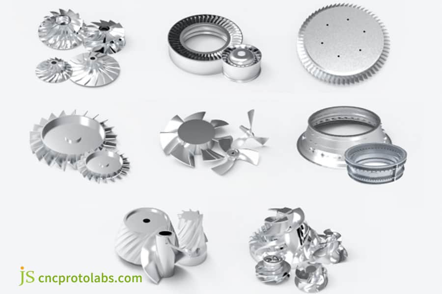 pièces usinées sur 5 axes